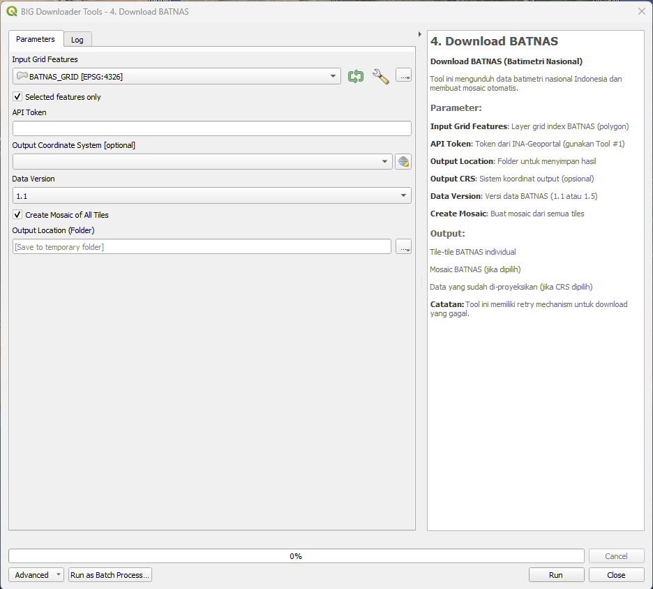 Screenshot BATNAS Tool